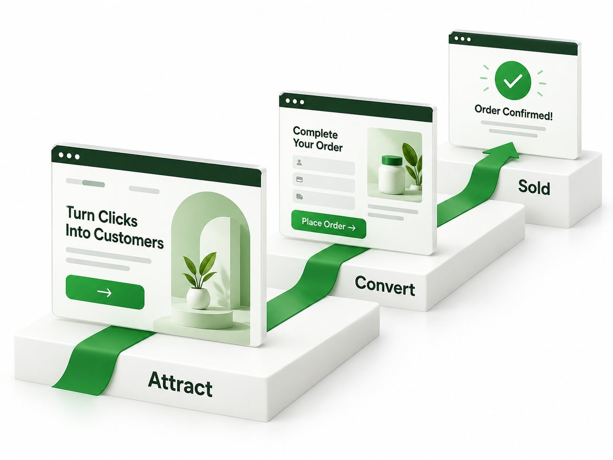 Illustration for Sales and funnels